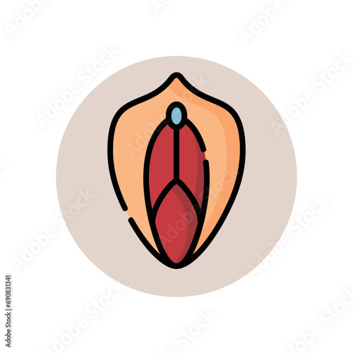 illustration of medical set icons such as body anatomy
