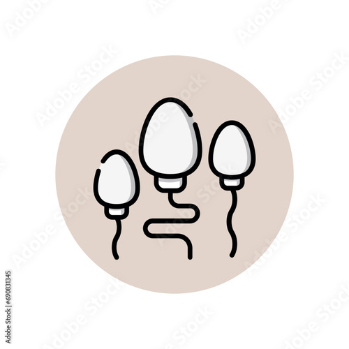 illustration of medical set icons such as body anatomy