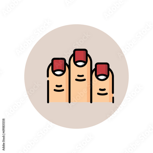 illustration of medical set icons such as body anatomy