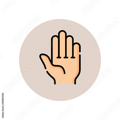 illustration of medical set icons such as body anatomy