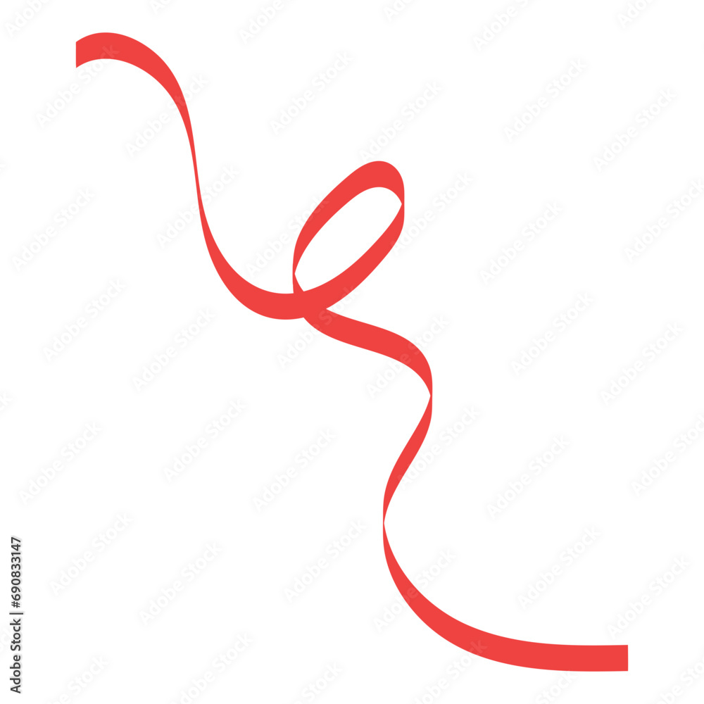 Curly Ribbon Vector Curly Ribbon Vector