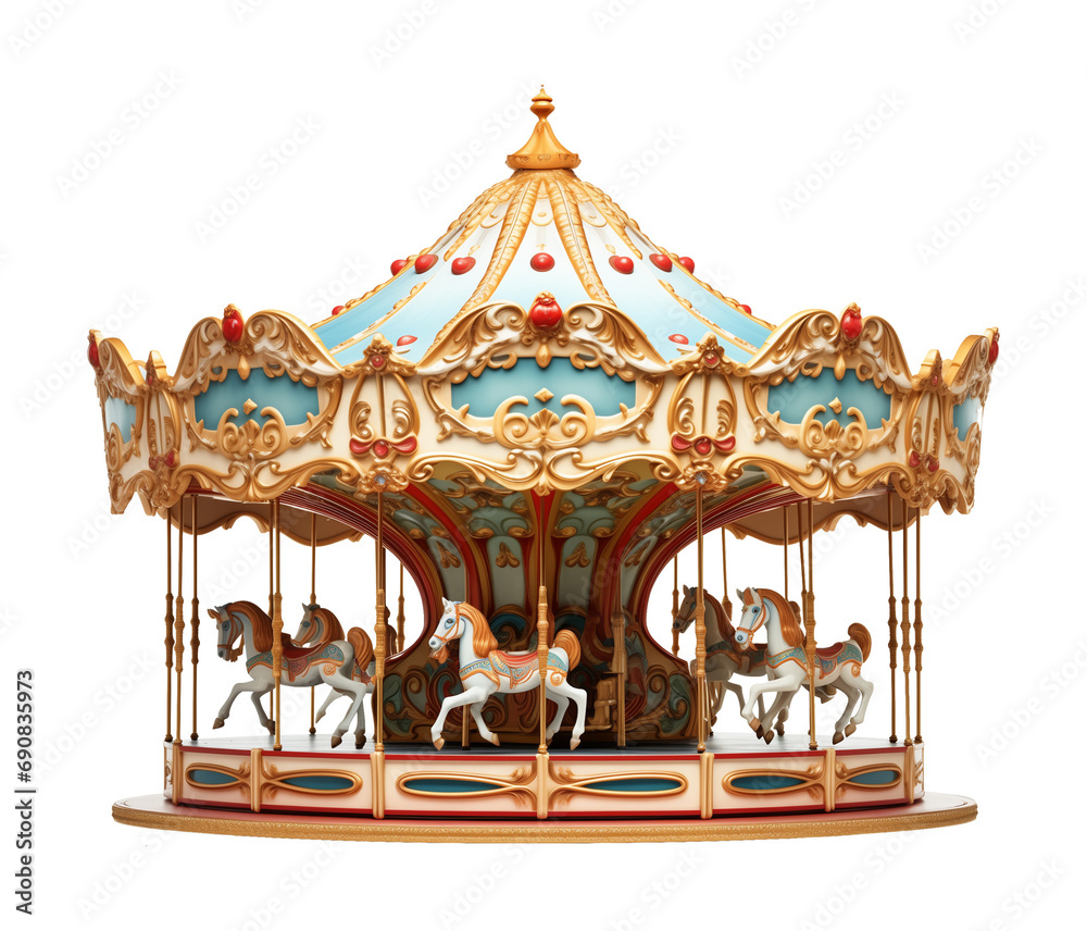 Carousel Isolated on Transparent Background
