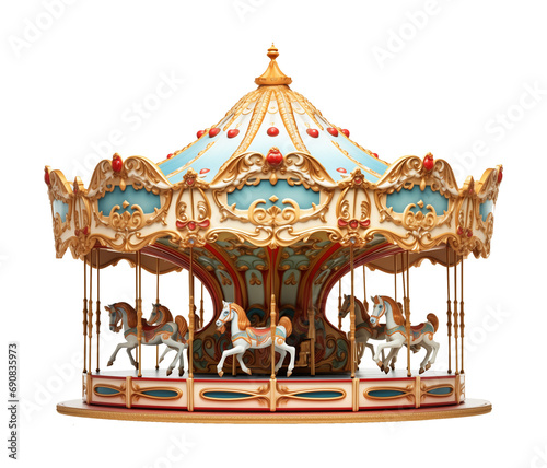 Carousel Isolated on Transparent Background

