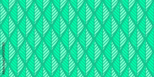 Unique leaf green seamless pattern for wallpaper, wrapping paper, fabric and background