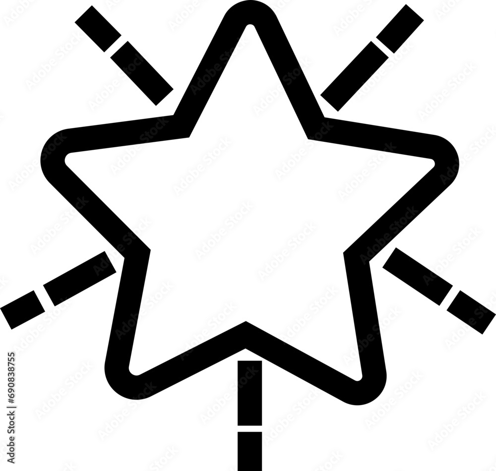 Black Line Star Icon. Minimalist silhouette star icon with editable stock. Modern geometric element, shining star icon, abstract sparkle silhouettes symbol vector on transparent background. Black Line Star Icon. Minimalist silhouette star icon with editable stock. Modern geometric element, shining star icon, abstract sparkle silhouettes symbol vector on transparent background.