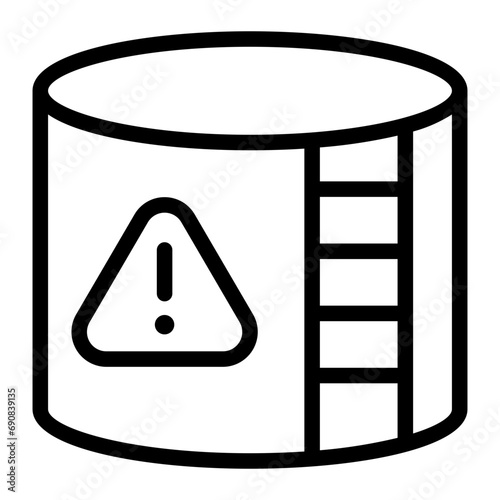 water tank line icon