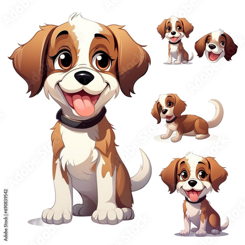 beagle dog and puppy