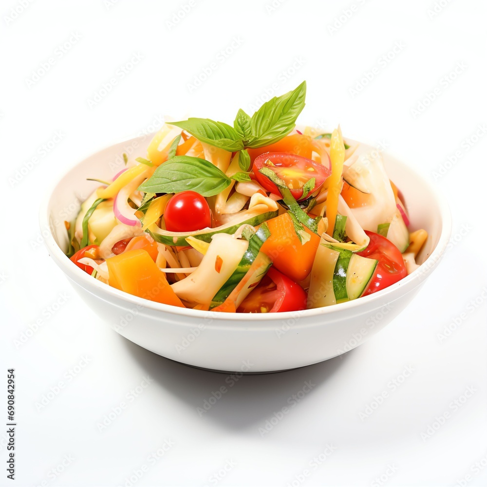 spicy papaya salad real photo photorealistic spicy papaya salad real photo photorealistic