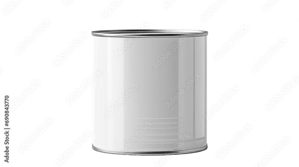 Empty tin can isolated on transparent or white background Empty tin can isolated on transparent or white background