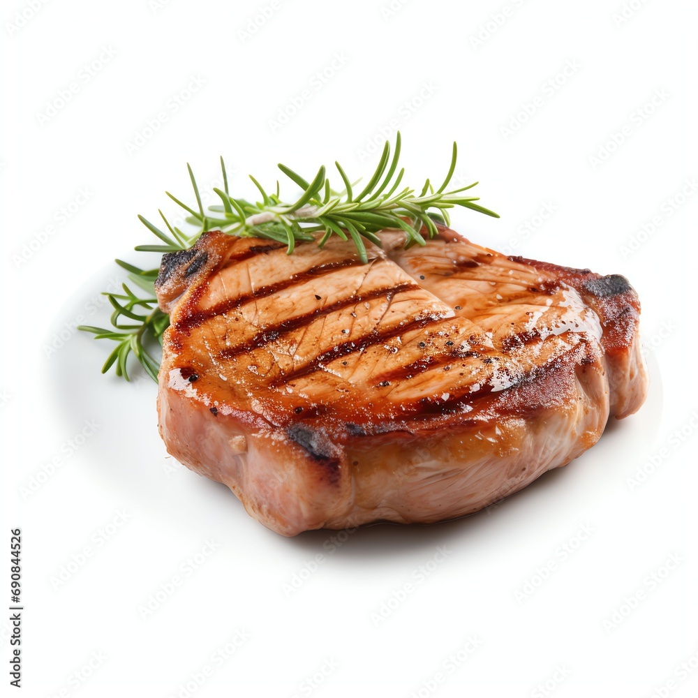 pork chop steak real photo photorealistic stock