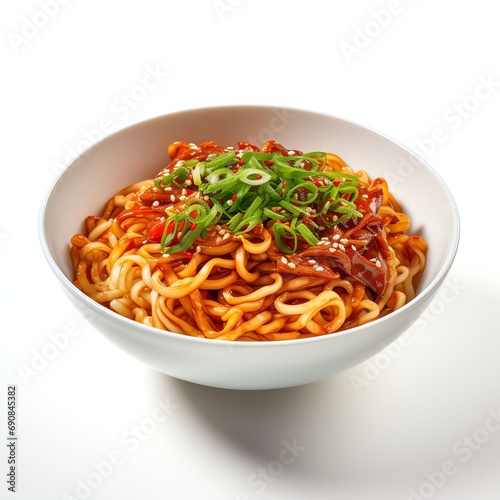 korean spicy noodles real photo photorealistic stoc
