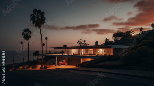 Contemporary Grandeur: California Coastal Living, generative ai © Adolfo Perez Design