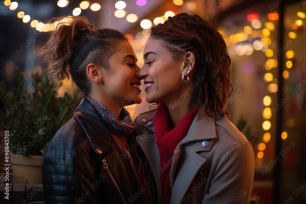 LGBT Lesbian couple love moments happiness.Lgbt relationship concept LGBT Lesbian couple love moments happiness.Lgbt relationship concept