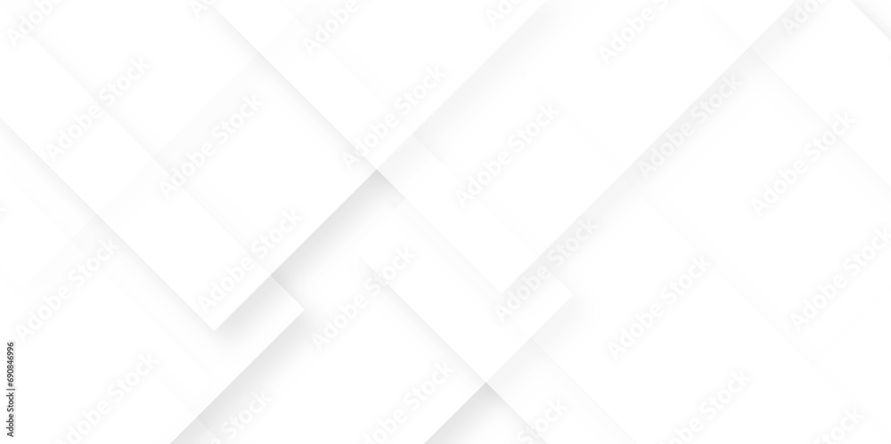 Abstract design with white transparent material in triangle and squares shapes. Modern and creative design with different size white boxes on the white background white rectangle business card - obrazy, fototapety, plakaty 
