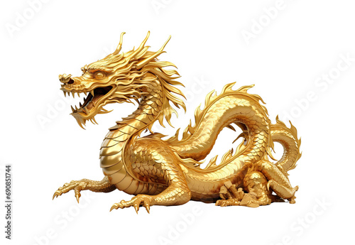 Chinese_dragon_fat_golden_sharp_dark_full_body.