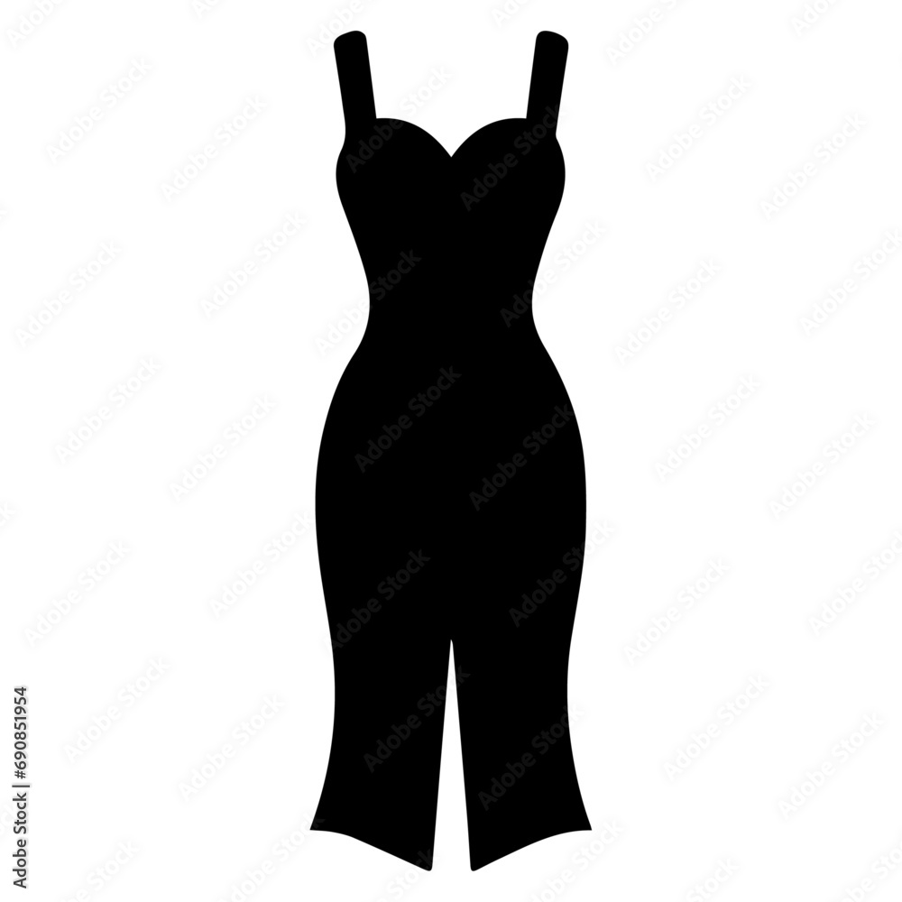 Female dress vector art illustration Female dress vector art illustration