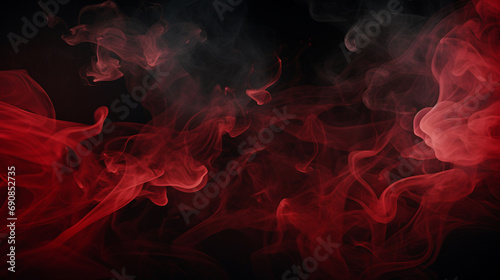 Red and Black Smoke Background:A Dynamic Blend of Fiery Hues