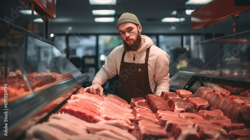 Delicious Artistry: Butcher's Pastel Impressions, Generative AI