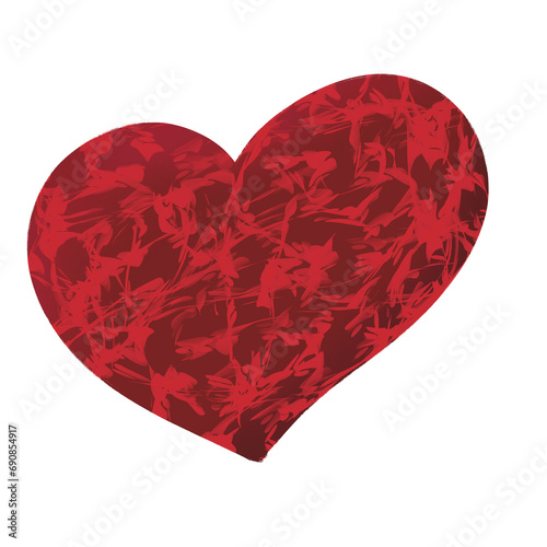 red heart shape