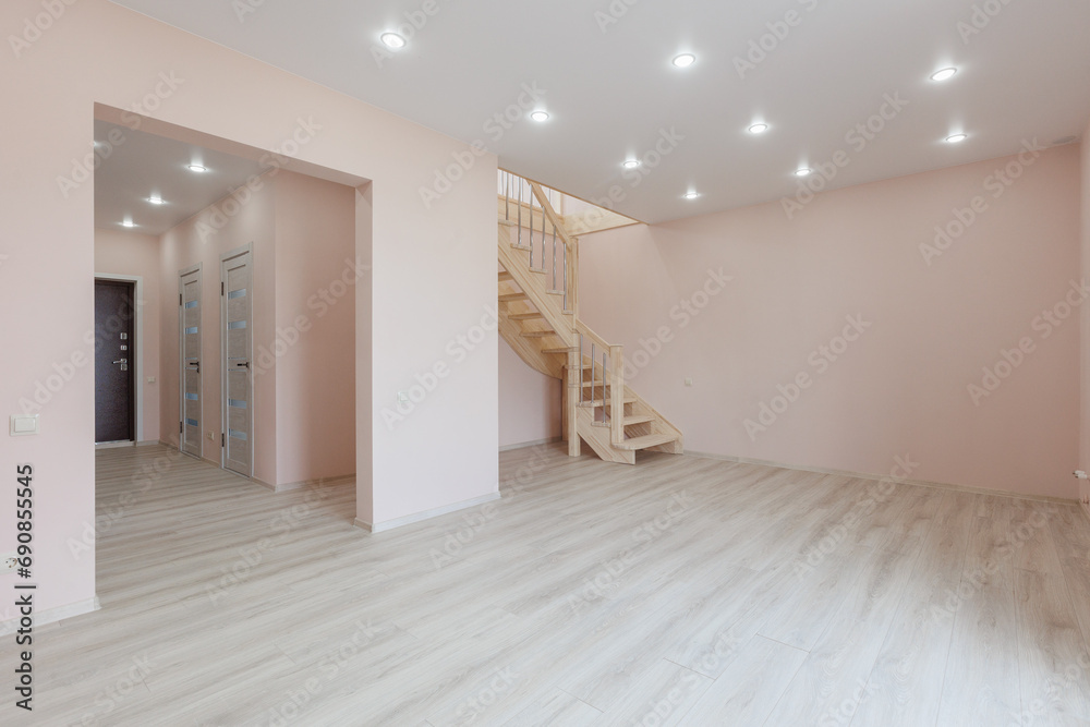 Fototapeta premium unfurnished house or apartment in bright colors