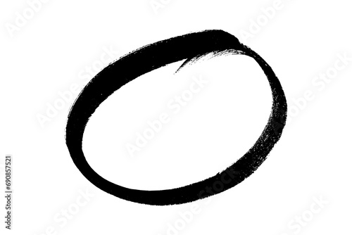 circle marker isolated on background. Marker circle hand drawn. 
 photo