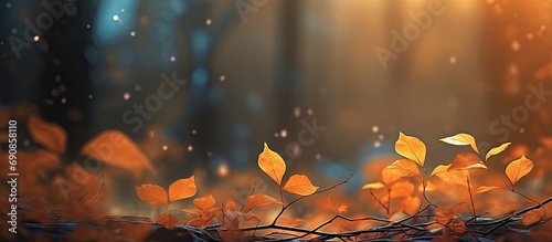 Autumn leaves in solitude