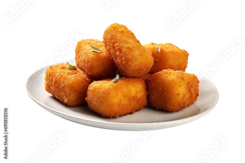 Salt cod croquettes on a plate