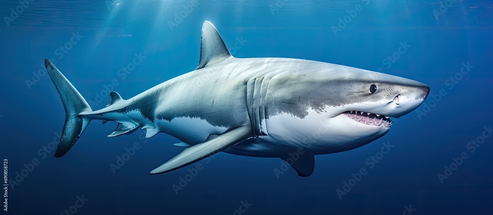 Smiling great white shark Smiling great white shark