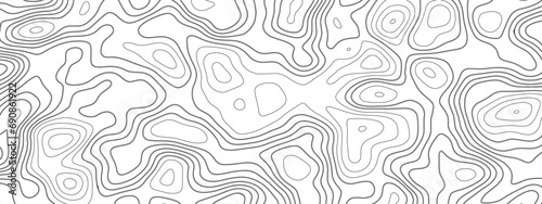 Topographic map background geographic line map with elevation assignments. Modern design with White background with topographic wavy pattern design.paper texture Imitation of a geographical map shades