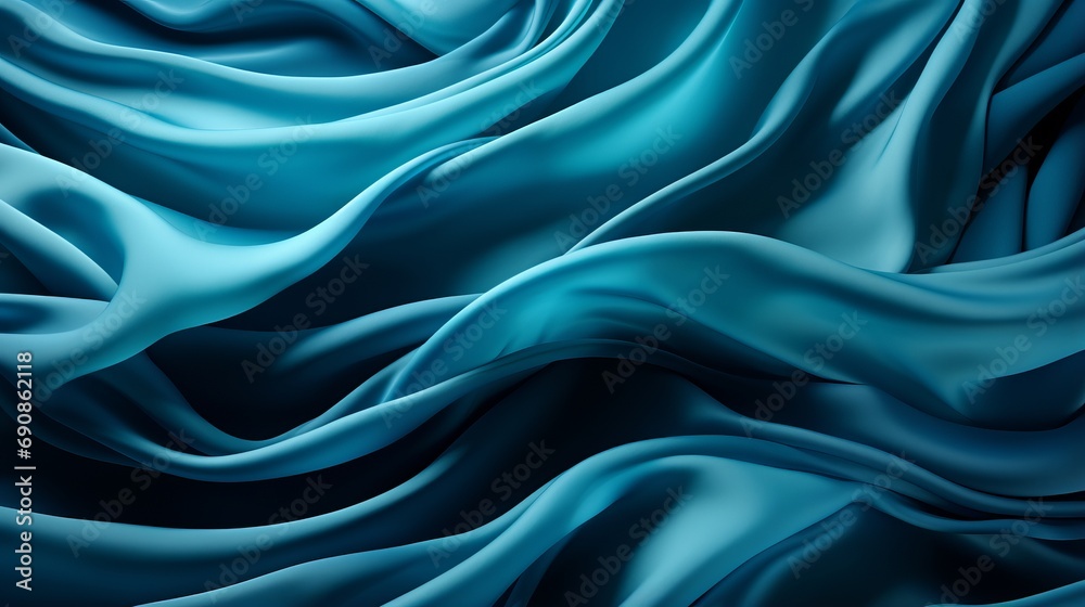 An ocean of textured blue waves, rippling and flowing on a canvas of fabric, evoking a sense of tranquility and movement An ocean of textured blue waves, rippling and flowing on a canvas of fabric, evoking a sense of tranquility and movement
