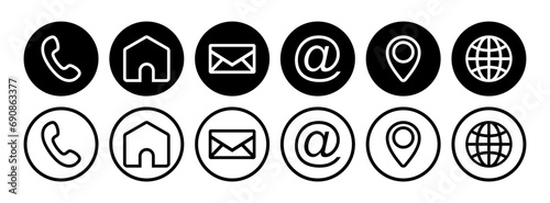 contact information and personal data icon