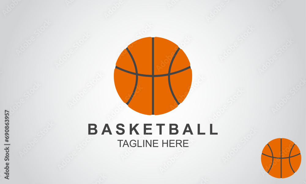 Basketball Logo Design Template. Sports Logo Design Template.