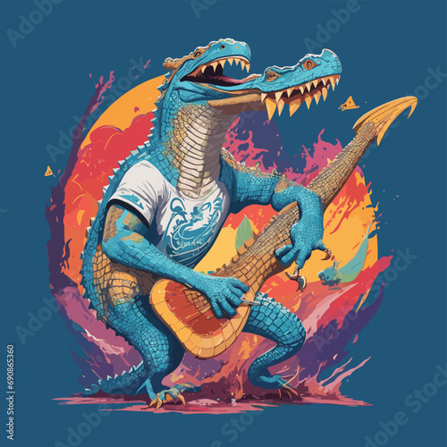 2d vector illustration t shirt design woman animal craw  deer face mask print with element carnival