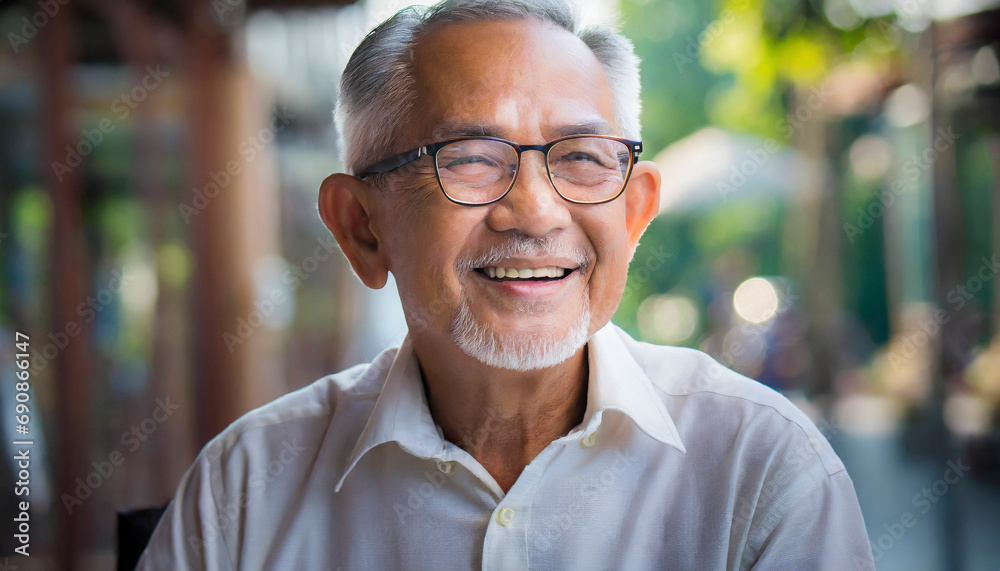 portrait of happy senior man with smile wearing glasses portrait of happy senior man with smile wearing glasses