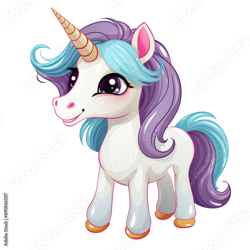 cute cartoon unicorn picture