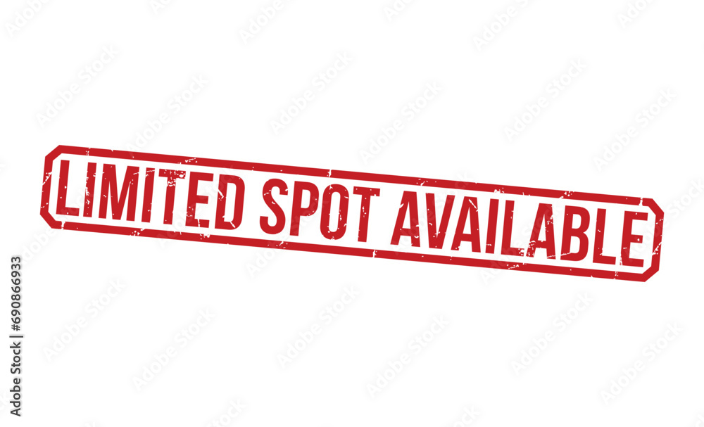 Limited Spot Available rubber stamp vector illustration on white background Limited Spot Available rubber stamp vector illustration on white background