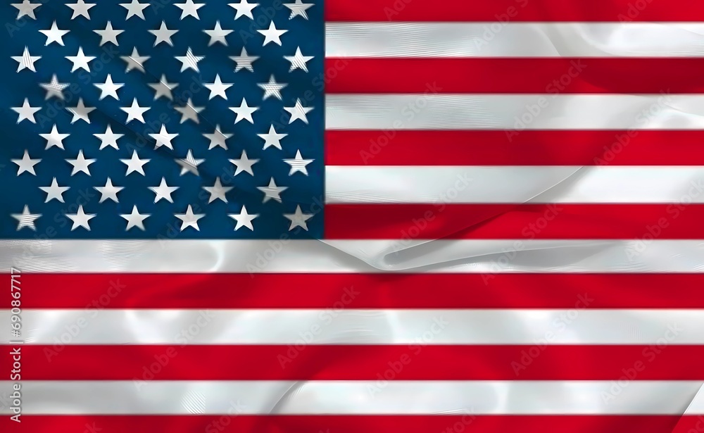 Fototapeta premium United States 3d background flag
