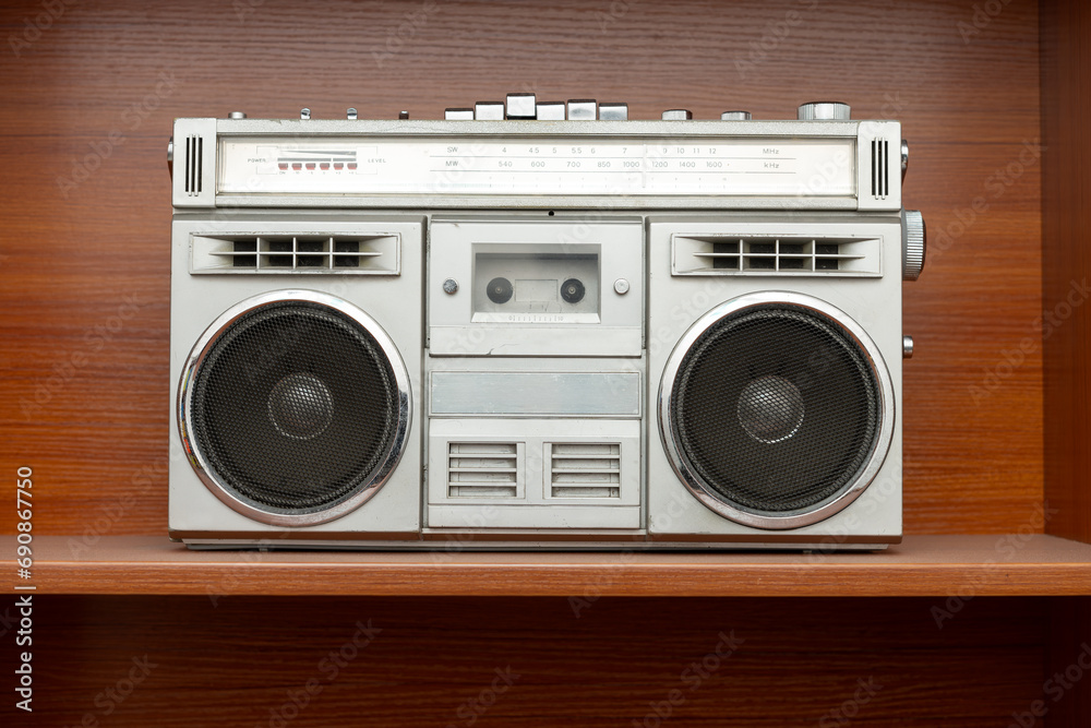 old-fashioned radio and recorder old-fashioned radio and recorder