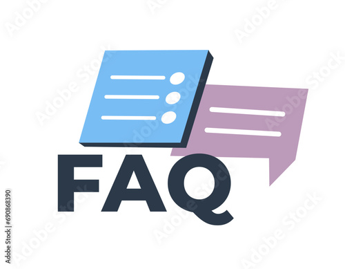 FAQ frequently asked questions icon for website