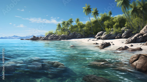 A peaceful island setting