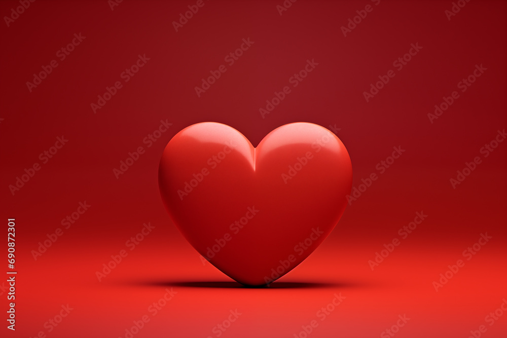 Valentines Day Heart Background ,Love and Romance Illustration