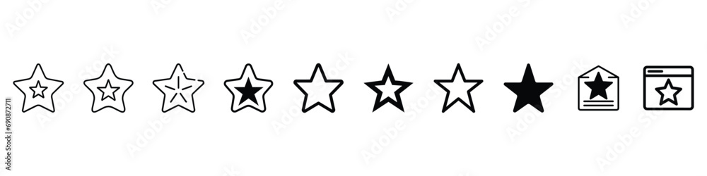 star icon vector, Shine icon, Clean star icon. Black star - vector icon, Five stars customer product rating review flat icon, White star - Vector icon star Icon, Set of stars icon star icon vector, Shine icon, Clean star icon. Black star - vector icon, Five stars customer product rating review flat icon, White star - Vector icon star Icon, Set of stars icon