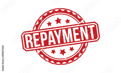 Repayment rubber stamp vector illustration on white background. Repayment rubber stamp.