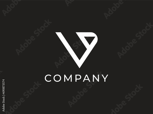 modern letter V logo design