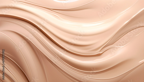 abstract background cosmetic smears of creamy texture on a beige background