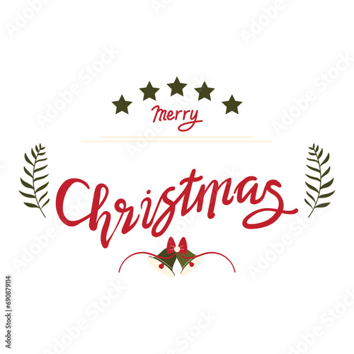 Merry Christmas Lettering Decoration