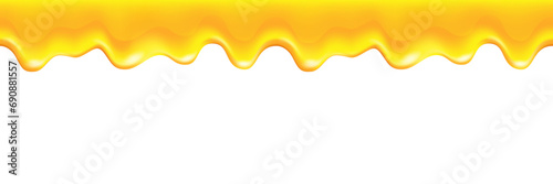 realistic honey drip seamless frame background