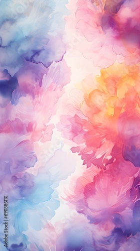 Image that features vibrant and energetic watercolor splashes in a burst of color, background image, generative AI