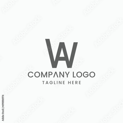 Initial Letter WA Logo Design Outstanding Creative Modern Symbol Sign