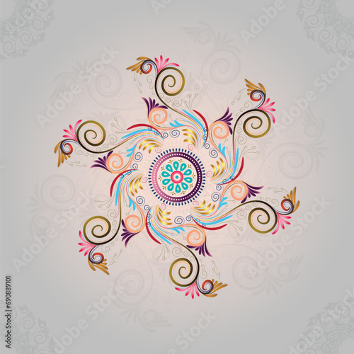 Illustrations background abstract, Seamless background, calligraphic, swirls dividers,